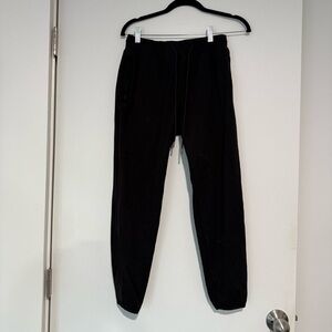 Theory Black Tapered Joggers with Elastic Cuffs
